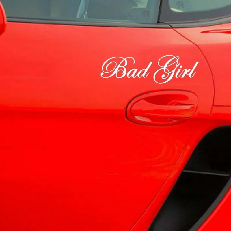 Fashion Bad Girl Vinyl Car Window Sticker Decal Black Silver Motorcycle Accessories 18cm*5.3cm - Image 4