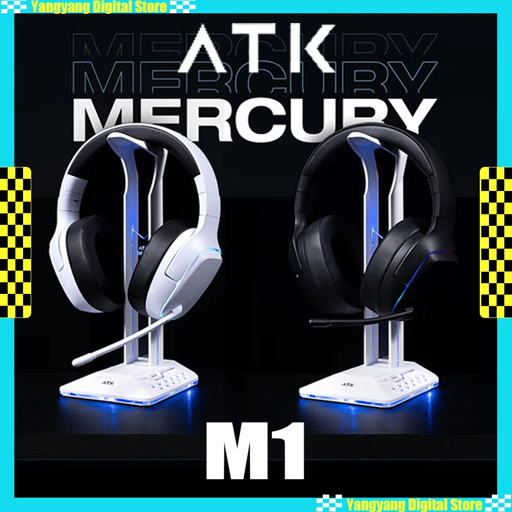 Atk M1 SE Wireless Headphone Bluetooth Three Mode ENC Noise Reduction Low Latency E-Sports Gaming Headset Customized Ergonomics