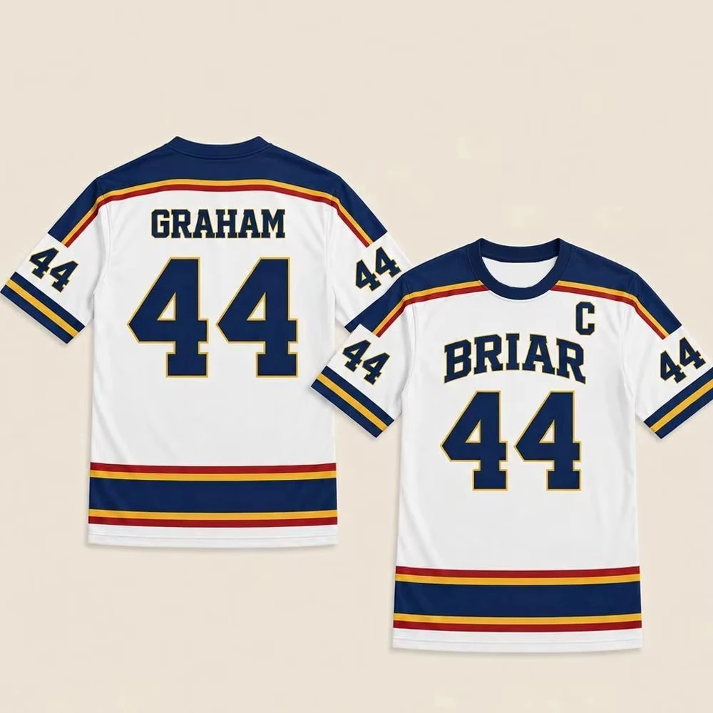 Kids Hot off Campus Briar University Hockey Jersey Graham 44 Di Laurentis 66 Cosplay T-Shirt Men Women Summer Streetwear Tees
