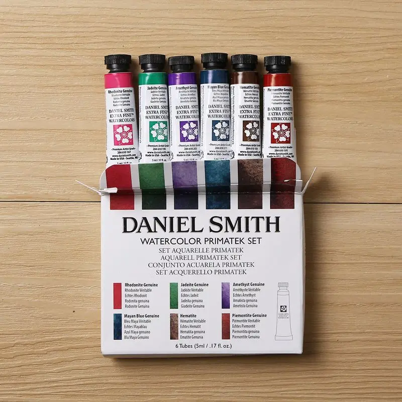 Daniel Smith Professional Artist Watercolor Paint 10/6 Color 5ml Mineral Color Alvaro Jean Haines Acuarelas Set