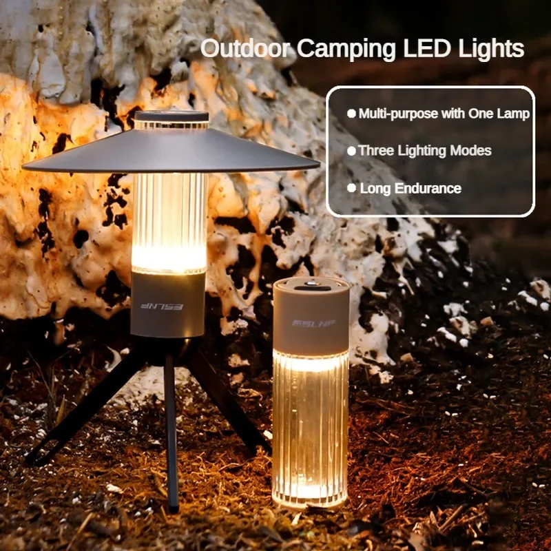 Camping Lights 3 in 1 Multi-function LED Lights Emergency Hanging Lights Tent Lights USB Rechargeable Portable Camping Lights