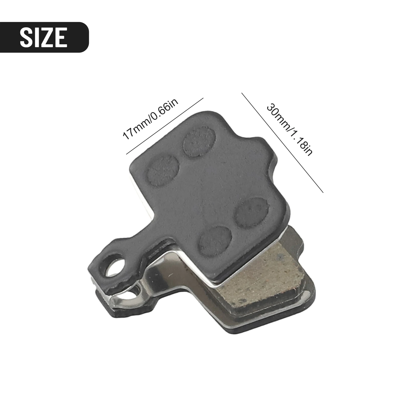 Cycling Brake Pads Bicycle Wear Resistance About 20g About 30x17 Mm Bicycle Accessories Heat Resistant Semi-metal None Practical