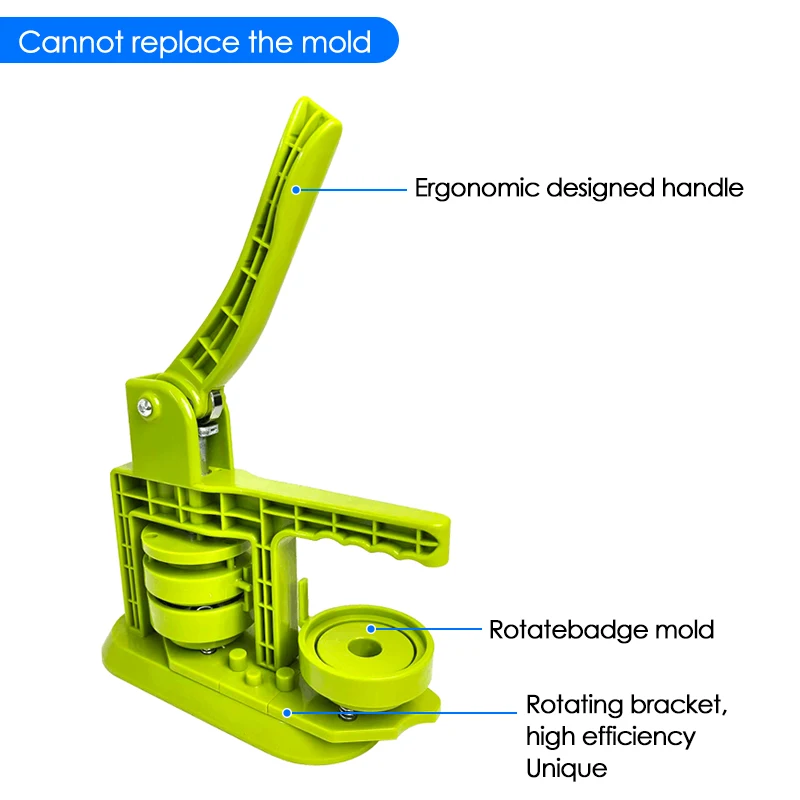 

New Rotating Type 58mm Badge Button Maker DIY Button Press Machine for Art Handicraft, Button Mirror Magnets Maker Machine