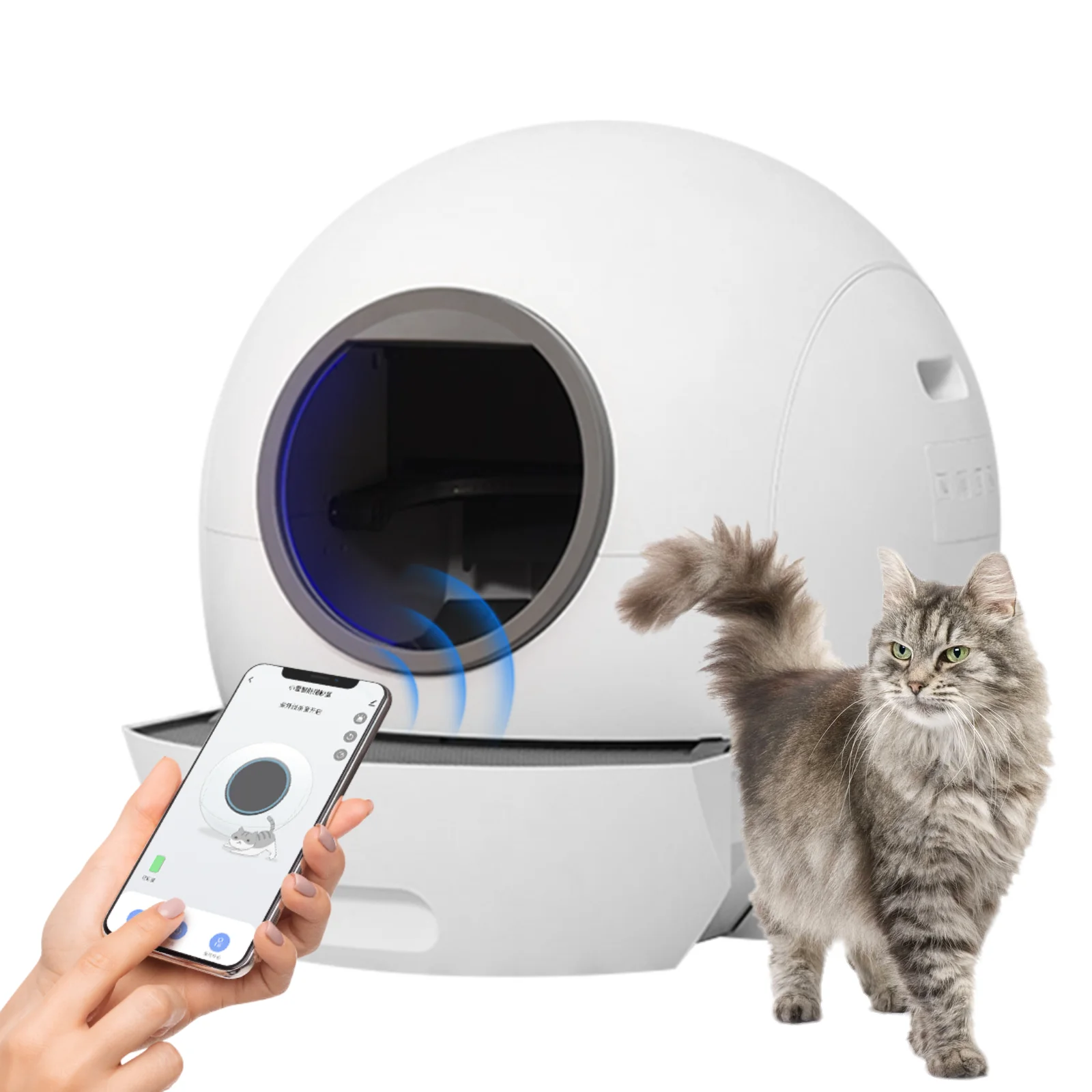 

Smart Cat Toile-New Design Automatic Self-Cleaning Cat Box with No Scoop Feature Cat & Accessories