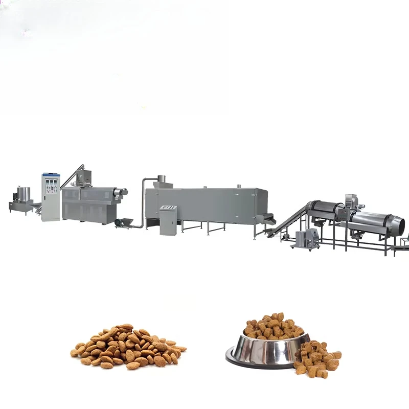 Linia do produkcji karmy dla zwierząt (psów i kotów) o wydajności 150 - 2000 kg/godz.