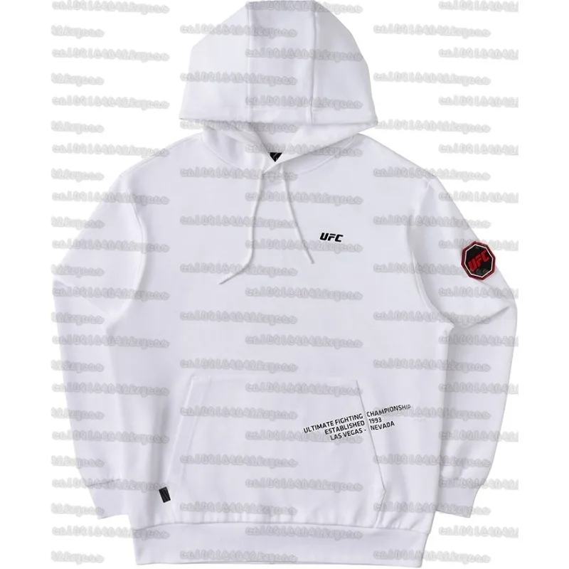 

UFC Hoodie Autumn/Winter Long Sleeve Sweatshirt Men And Women Boxing Fighting Training Oversized Red Breathable Quick Drying Top