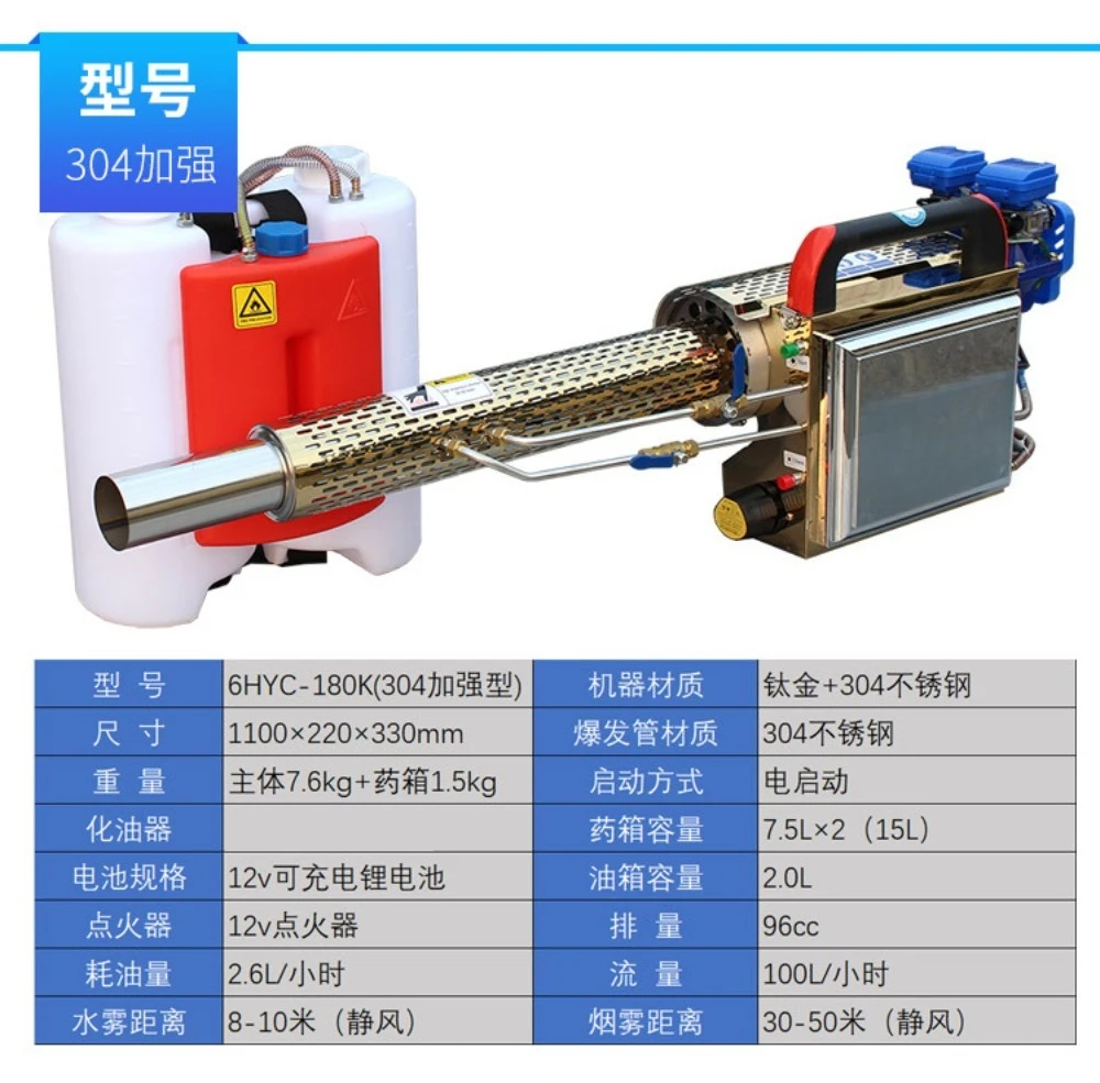 Portable Pulse Cold Fogging Machine Agricultural Mist Sprayer For Paddy Field Greenhouse Fruit Plant Pest Control