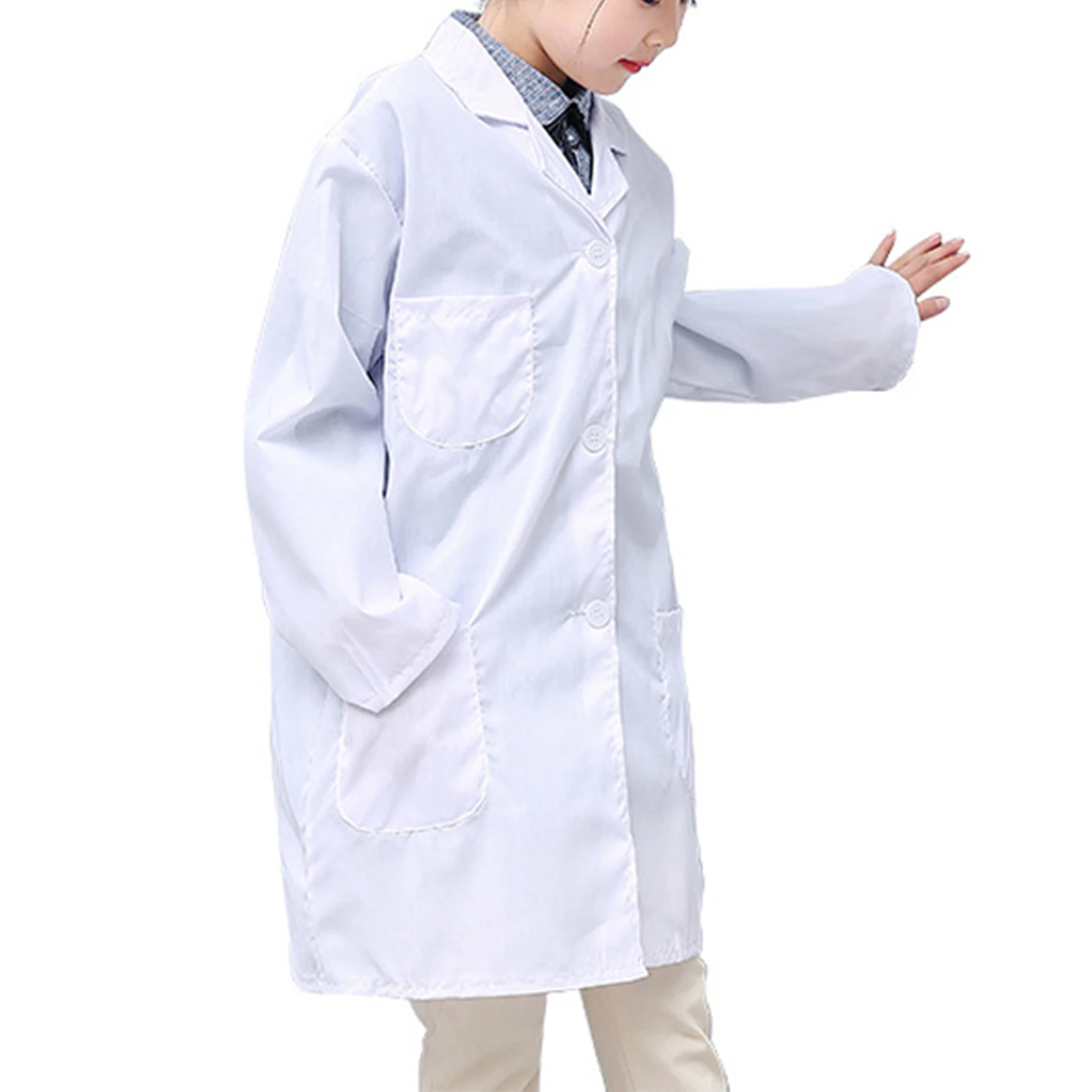 Manteau de laboratoire de cosplay de docteur pour enfants, aider les enfants à apprendre, Halloween, fêtes