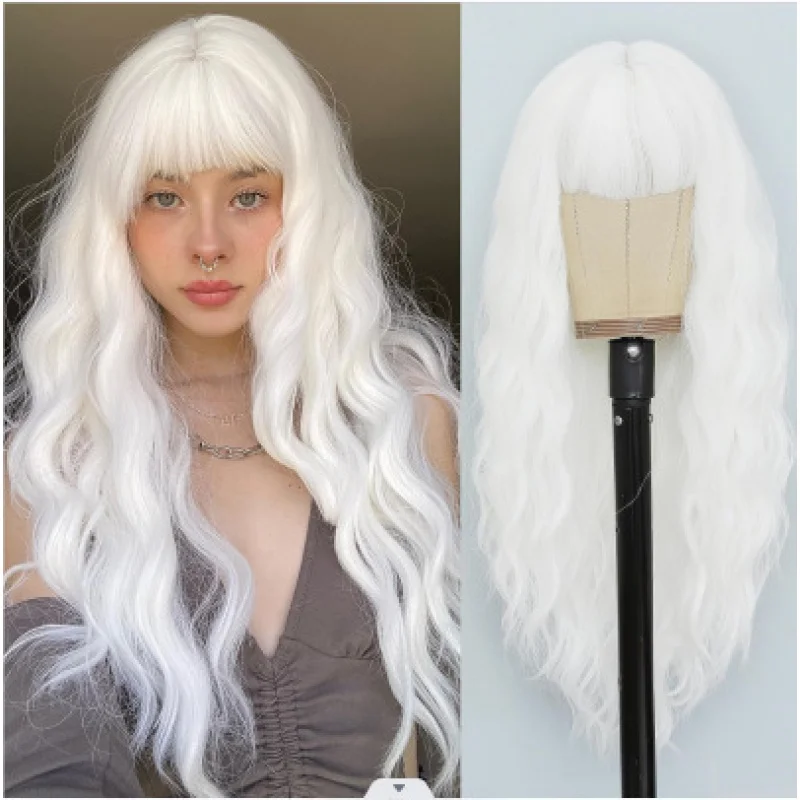 

Новый модный парик в европейском и американском стиле с длинными кудрями и градиентным окрашиванием, синтетические волосы для женщин