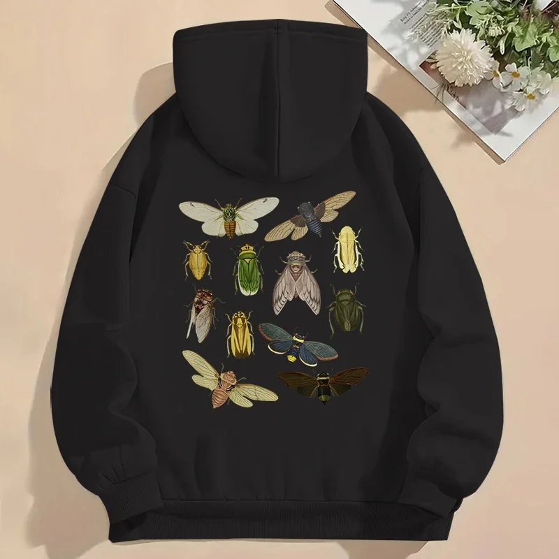 Funny Entomology Graphic Back print Sweatshirt Hoodie Women/Men Entomology Nature Lovers Harajuku Fashion Streetwear Hoodies