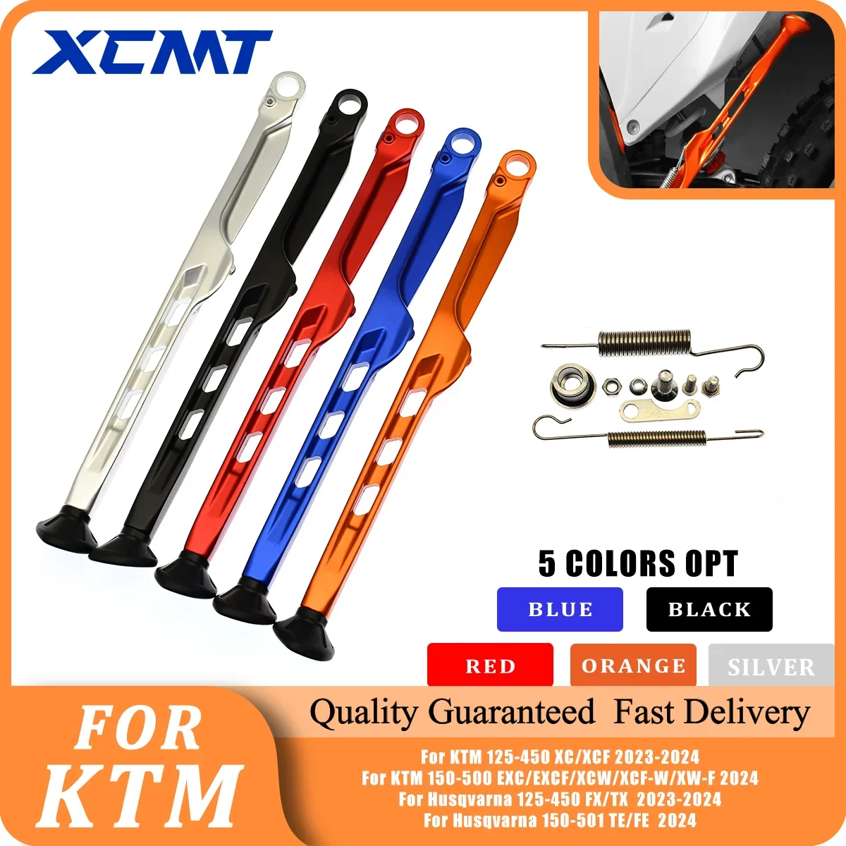 

Motocross Kickstand Side Stand Kickstand Spring For KTM EXC EXCF XCW XCF-W XC XCF 125 150 250 300 350 450 2023 2024 Enduro