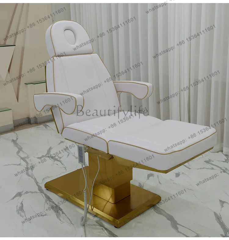 Factory Direct Sales Electric Beauty Bed Multifunctional Beauty Tattoo Chaise Lounge Lifting Bed