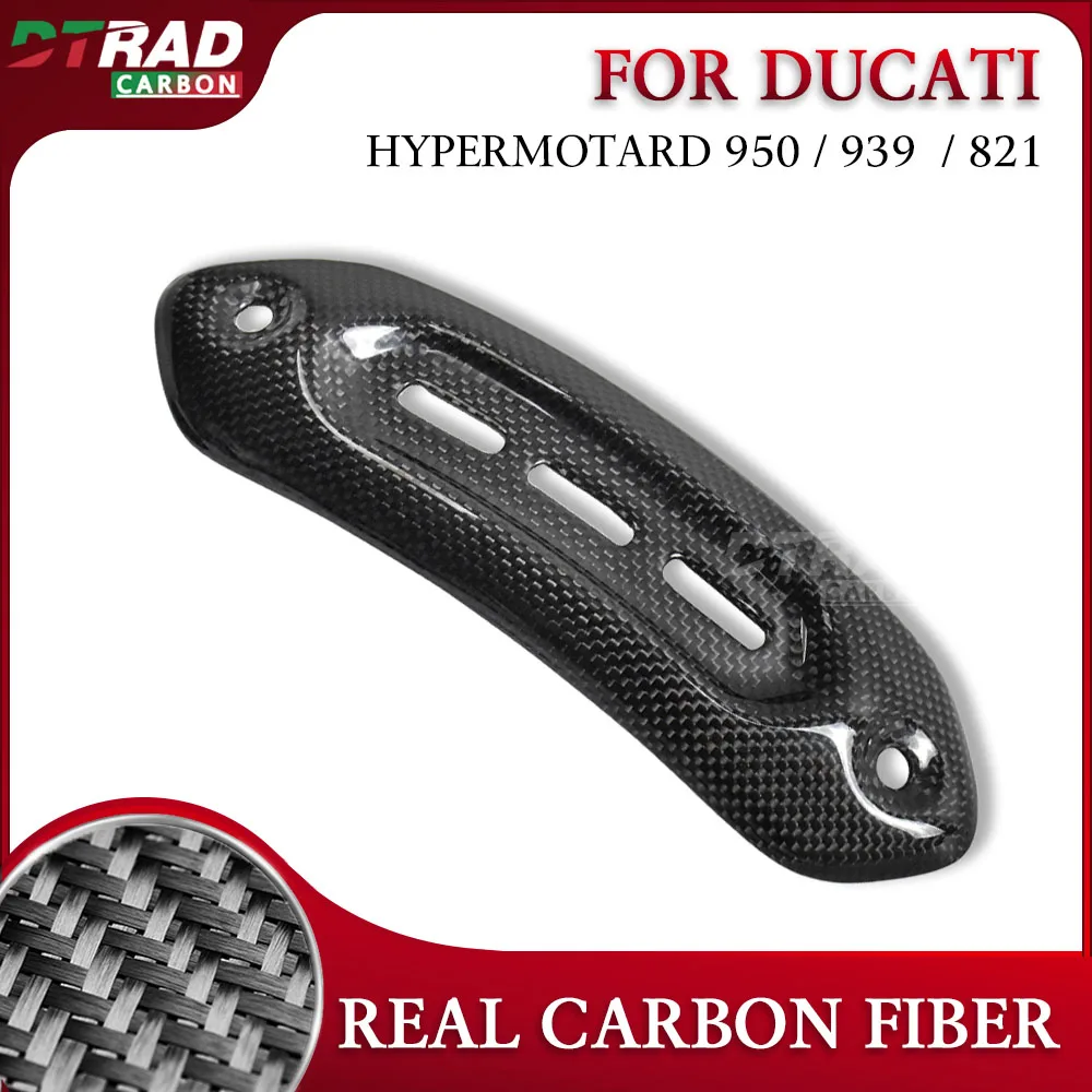 Carbon Fiber Exhaust Heat Shield For DUCATI Hypermotard 950 939 821 RVE SP Accessories Motorcycle Modification Parts