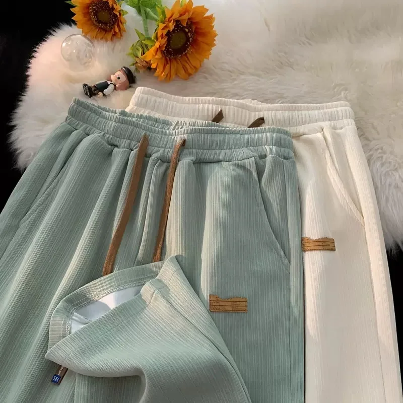 

2025 Summer New Trend Ins Men's Straight Leg Casual Pants Loose, Fashionable, Versatile Sports Long Pants