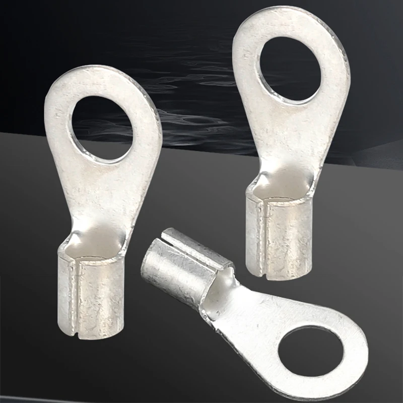 

Circular terminal block OT1/1.5/2.5/4/6-4/5/6/8mm Cable Lug Spade Bare Copper wire Connector Wires Non Insulated Crimp Terminal