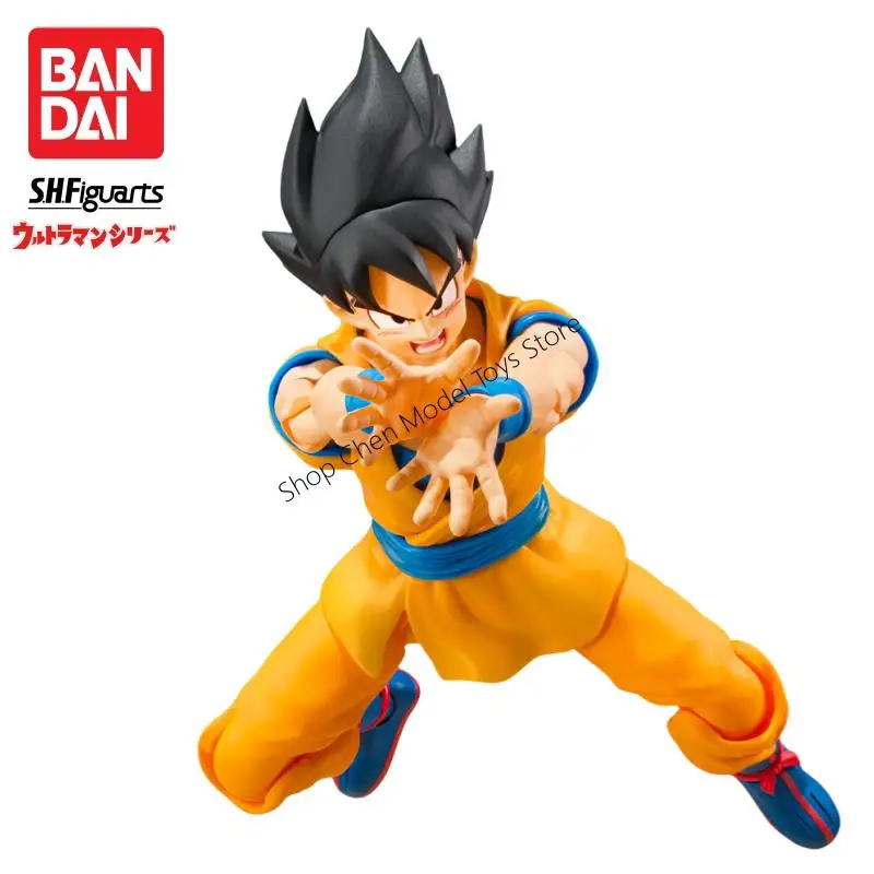En Stock Bandai S H Figuarts Daima Original Dragon Ball Son Goku figura de acción modelo muñeca nuevo juguetes en caja modelo garaje