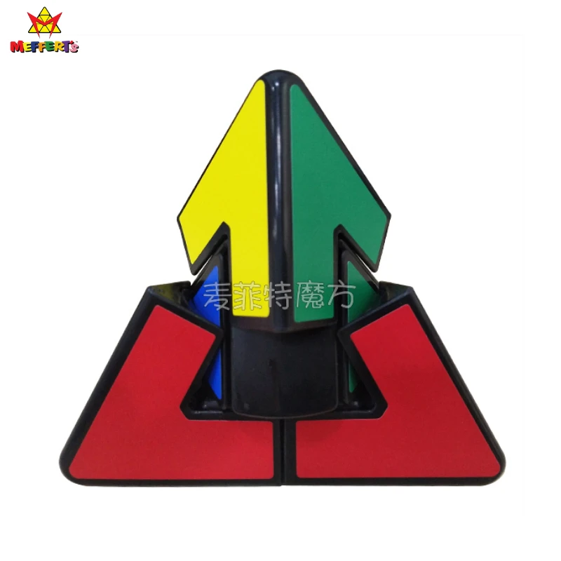 Meffert's Genuine 2x2 Puzzle Pyramid Duet Magic Cube 2x2 Cube Student Fun Toys for Adult and Kids Gift