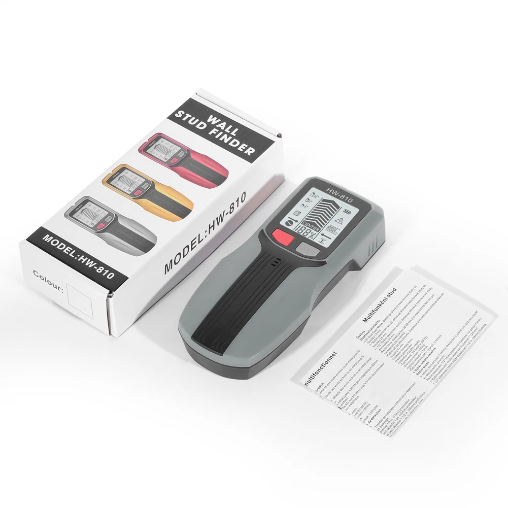 6-in-1 Smart Stud Finder Wandscanner Hoge nauwkeurigheid Studs Detector Stud Finder voor AC-draad Metalen studs Houten knevelpijp