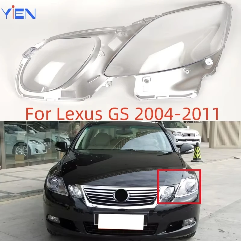 For Lexus GS GS300 GS430 GS450h GS460 2004 2005 2006 2007 2008 2009 2010 2011 Car Headlight Lights Shell Lens