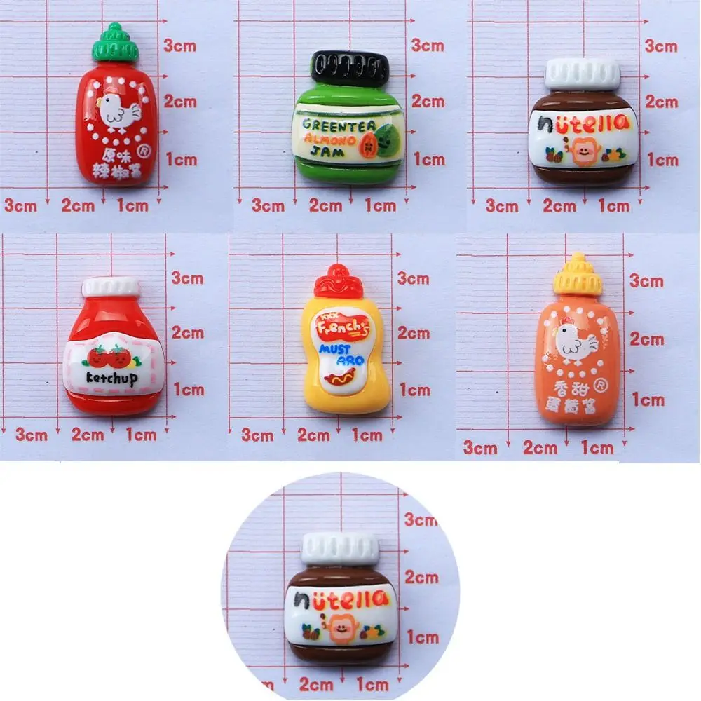 5Pcs/set Cute Mini Sauce Bottle DIY Crafts Fashion Jewellery Hairpin Accessories Making Manicure Hairwear Ornament Accessories