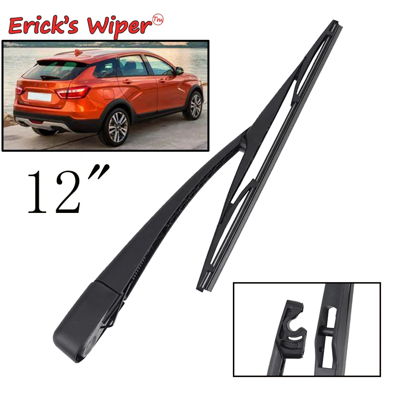 

Erick's Wiper 12" Rear Wiper Blade & Arm Set Kit For Lada Vesta SW Estate 2015 - 2023 Windshield Windscreen Tailgate Window