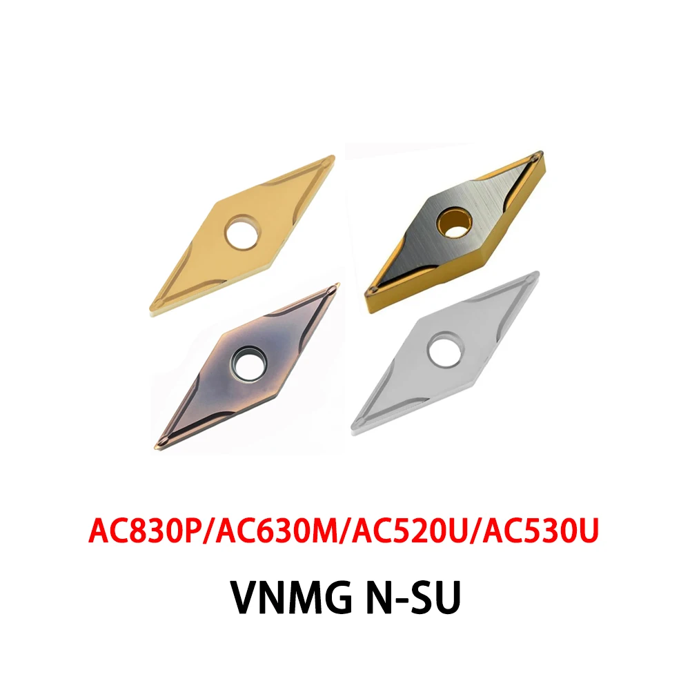 Original VNMG160404 VNMG160408 VNMG160402 N SU AC830P AC630M AC520U AC530U Carbide Inserts CNC Lathe Cutter Machine Turning Tool