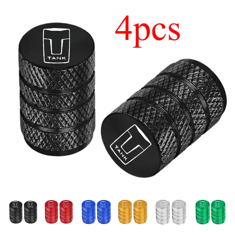 For Great Wall GWM WEY TANK 300 500 Tank300 Tank500 400 700 4pcs Car Wheel Tire Air Valve Caps Stem Cover Caps Airdust Covers