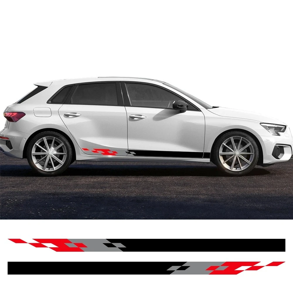 

Для Audi A3 8P 8V 8L 8Y S3 RS3 Седан Sportback TFSI Лимузин: Виниловая наклейка на боковую дверь автомобиля, внешние декоративные элементы, автоаксессуары