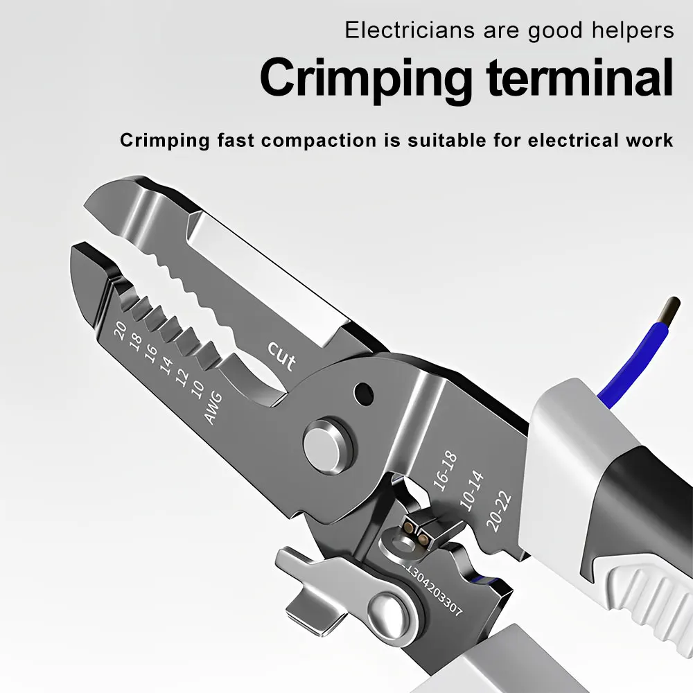 Ferramenta De Decapagem De Fio Multifuncional Alicate De Corte De Fio Prensagem E Peeling Ferramentas Especiais Para Eletricista Profissional