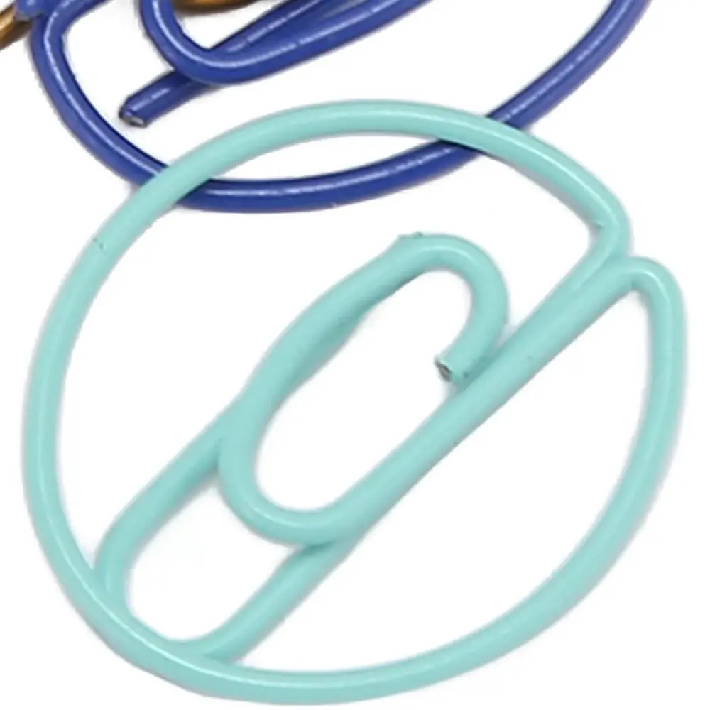 

100Pcs Numbers Style Cute Paper Clips Anti Slip Rich Colors Fancy Paperclips Strong Clamping with Storage Box Small Paper Clips