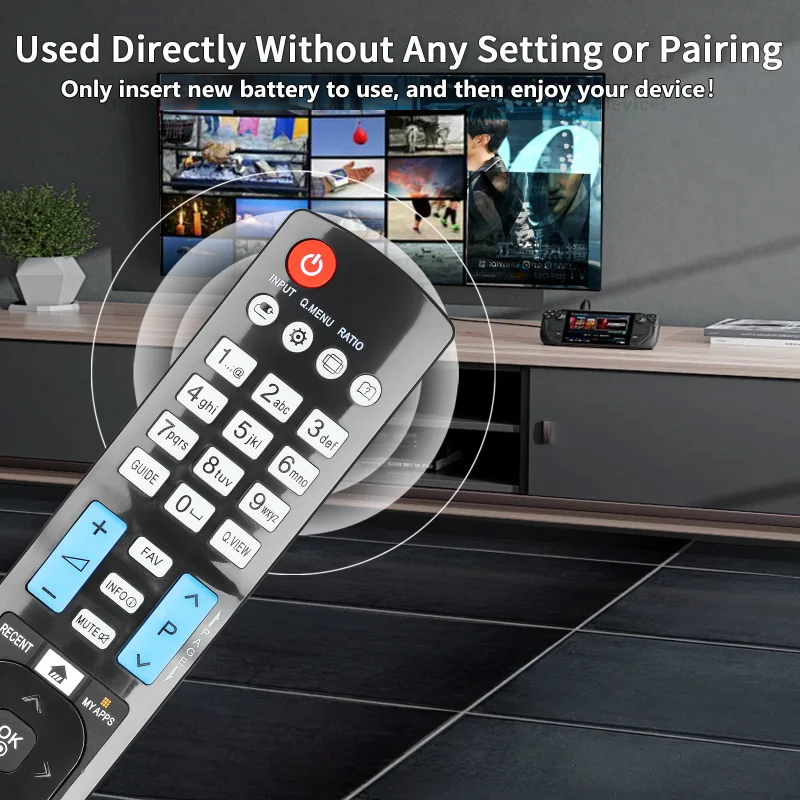 AKB74455401 pour remplacement de télécommande LG, pour LG Smart TV 32LF630V 40LF630 40LF630V 43LF630V 49LF630V 49UF6907 32LF630V-ZA