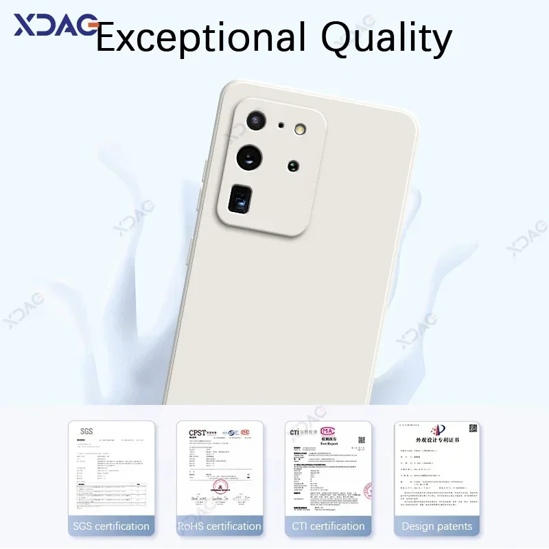 Original Mobile Phone Cover for Samsung Galaxy S20 FE Plus Ultra SamsungS20Ultra S20Plus 5G Soft Square Liquid Silicone Case Bag