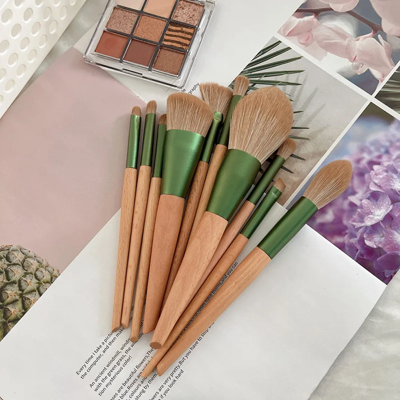 10Pcs Portable Soft Makeup Brushes Set Eye Shadow Foundation Powder Eyelash Lip Concealer Blush Make Up Brush Set