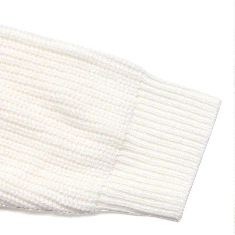 Women's Beige Red Plaid Bow Print Crew Neck Knitted Sweater Christmas Casual Loose Fit Pullover