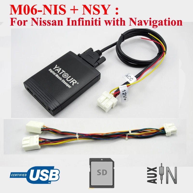 Popular M06PRO(M06) Yatour Car radio MP3 music player for Nissan Pathfinder Infiniti with Navigation system