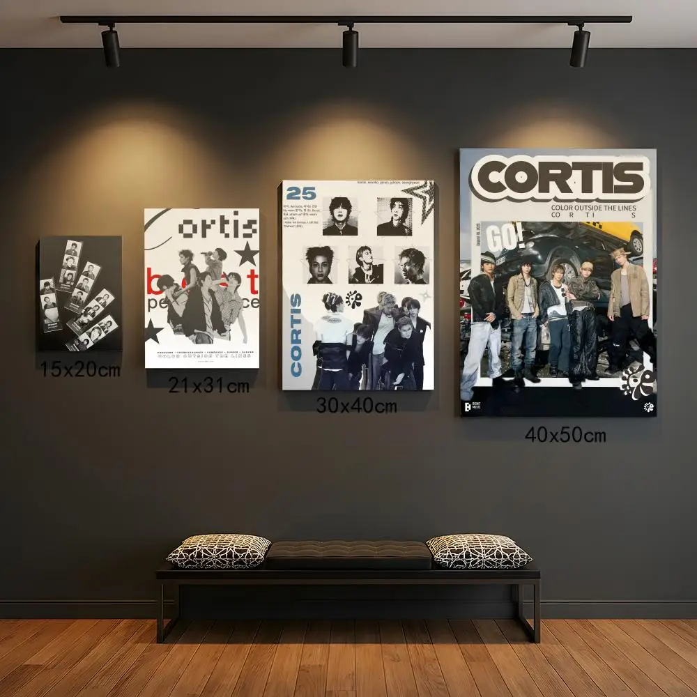 C-C-Cortis Poster - Adhesivo decorativo de pared de polipropileno de primera calidad, para pegar y despegar, impresión HD, decoración impermeable para el hogar