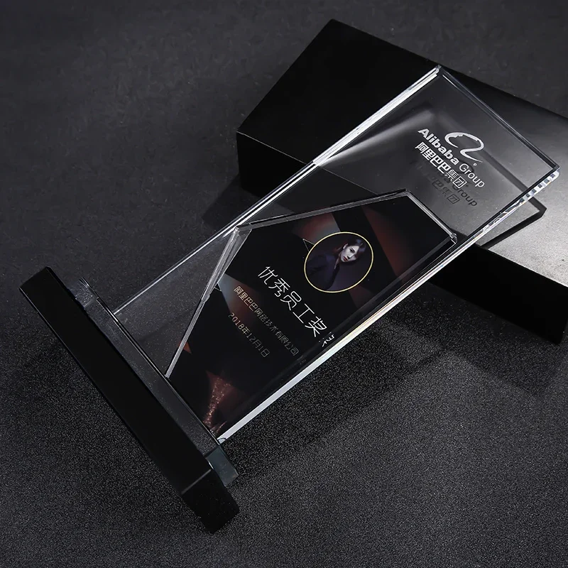 Customized Crystal Trophy, Color Printing as a Prize, Sports Movie Award, Excellent Annual Meeting Rewards, Home Decoration, 1Pc