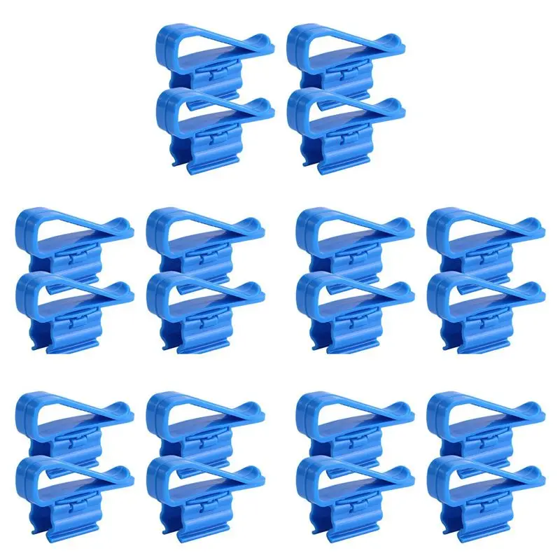 ABZC-20Pcs Home Brew Bucket Clip Pipe Syphon Tube Flow Control Beer Clamp Fish Aquarium Filtration Water Pipe Fixing Holder