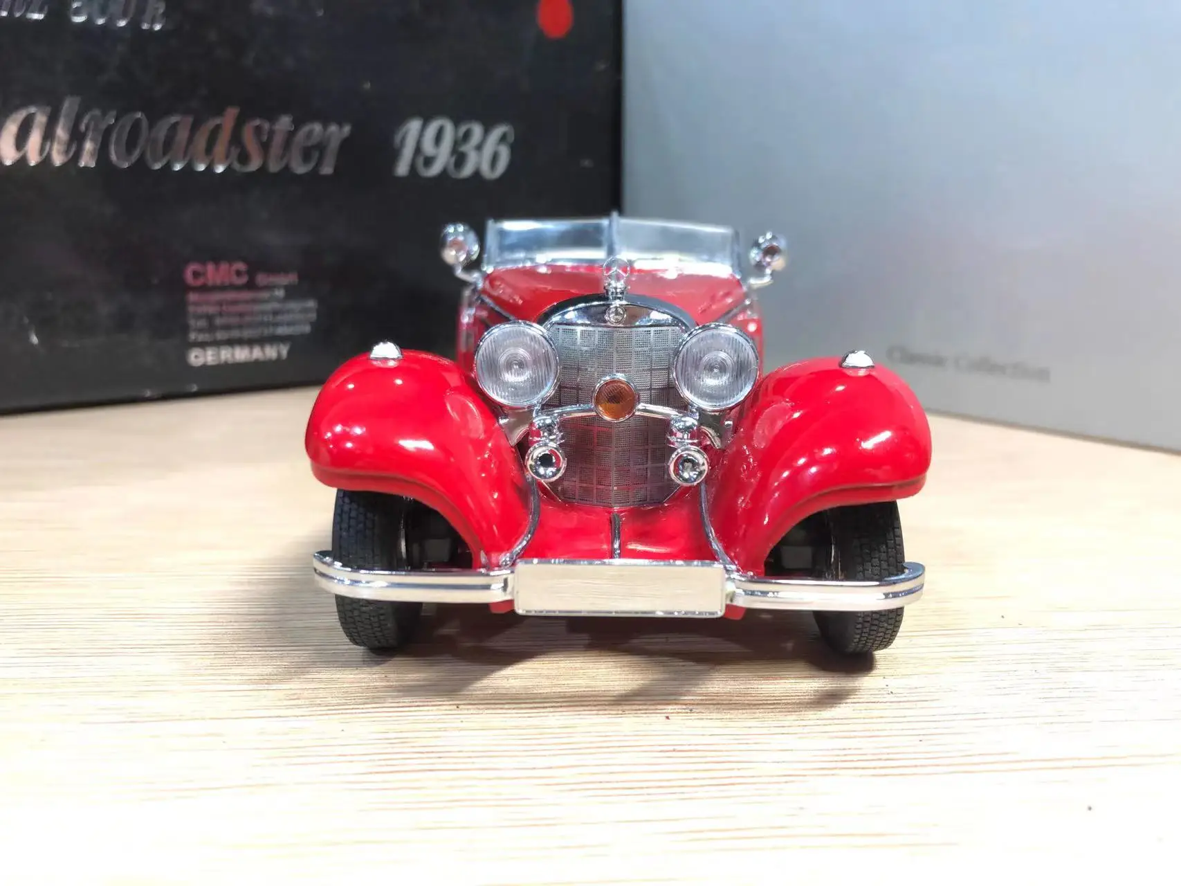 CMC 1:24 500K Roadster 1936 Vintage Car Alloy Fully Open Simulation Limited Edition Alloy Metal Static Car Model Toy Gift