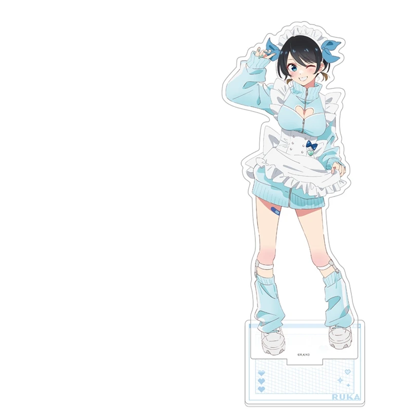 Popular Romantic Anime Rent-A-Girlfriend Jersey Maid Version 15cm Acrylic Standing Sign Desktop Ornament Friends Christmas Gift