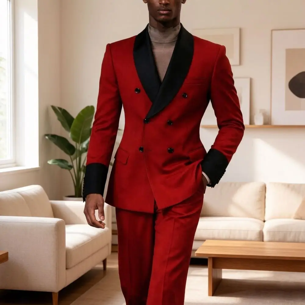 Vintage Suits for Men Double Breasted Slim Fit Suit Separates Mix Match Fashion Prom Celebrity Banquet Wedding Groom Custom Made