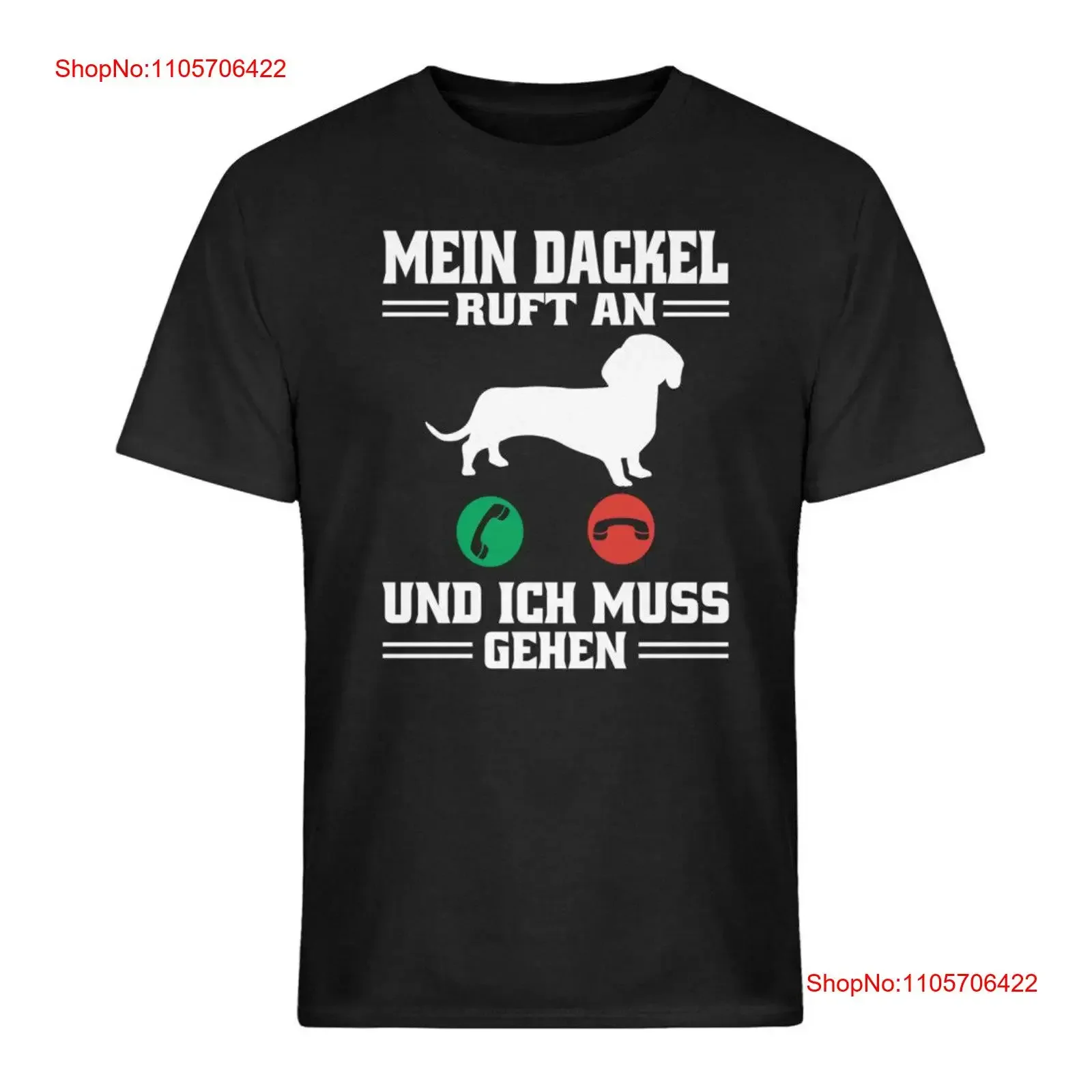 Dachshund Calling Teckel T Shirt vintage Washed Versatile Stretched graphic Unisex streetwear Comfortable Breathable Casual