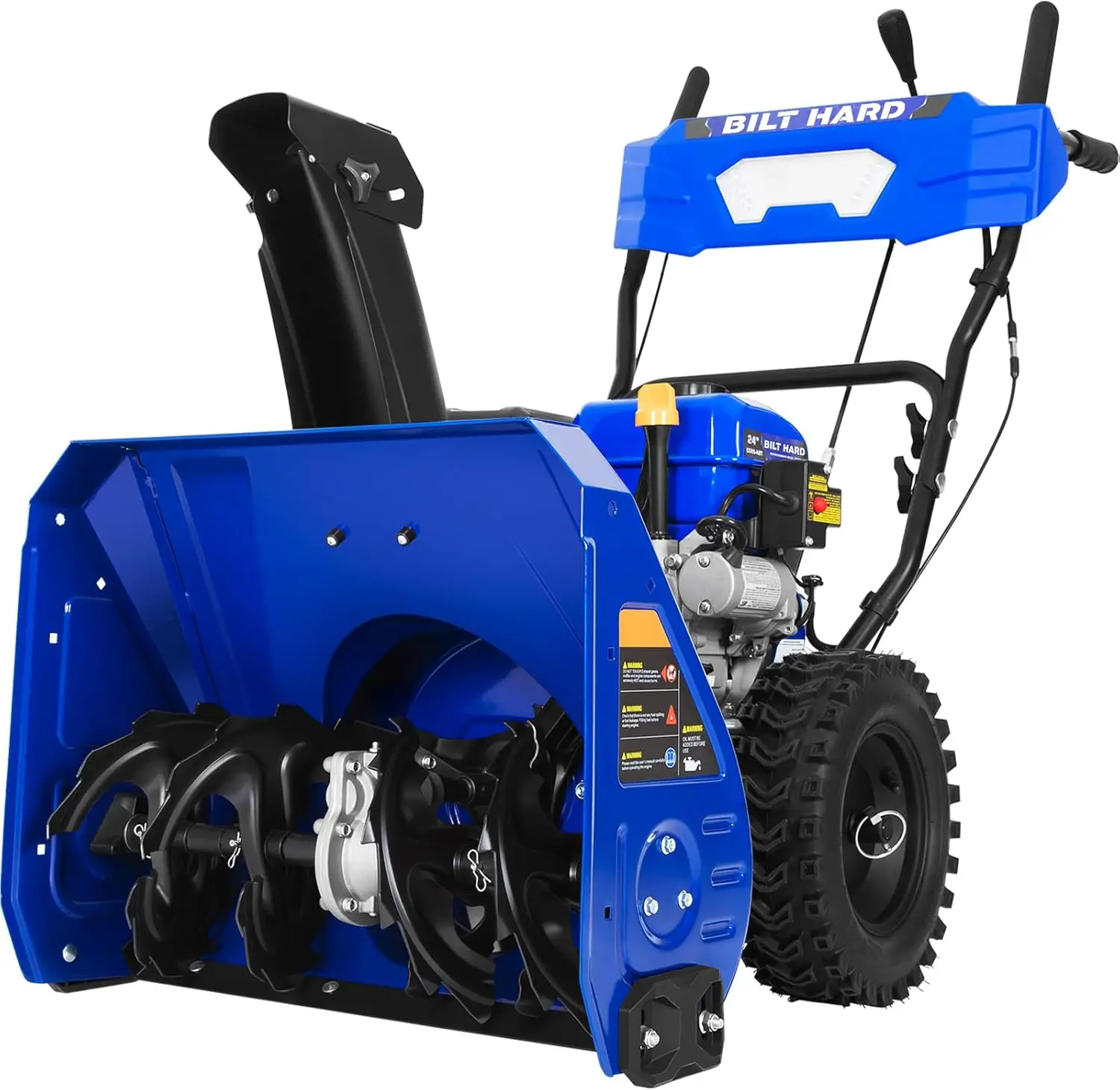 Gas Snow Blower 2 Stage, 24 Inch 212cc Self-Propelled Snowblowers Gas Powered with Electric Start and LED Headlight