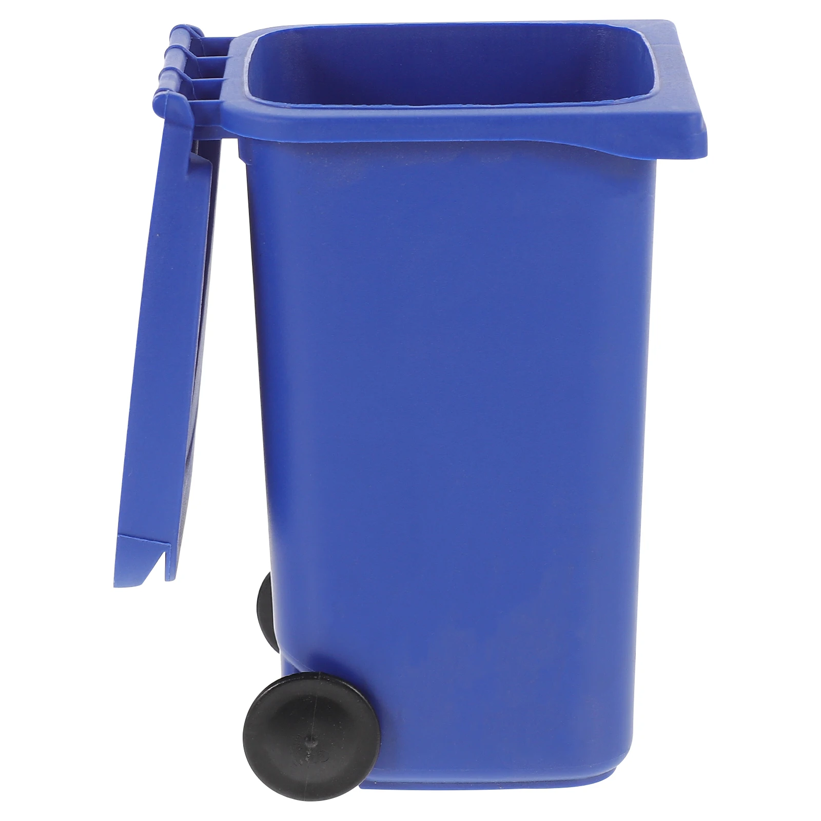

Mini Desk Trash Can Desktop Plastic Recycling Bin Pen Holder Garbage Office with Lid