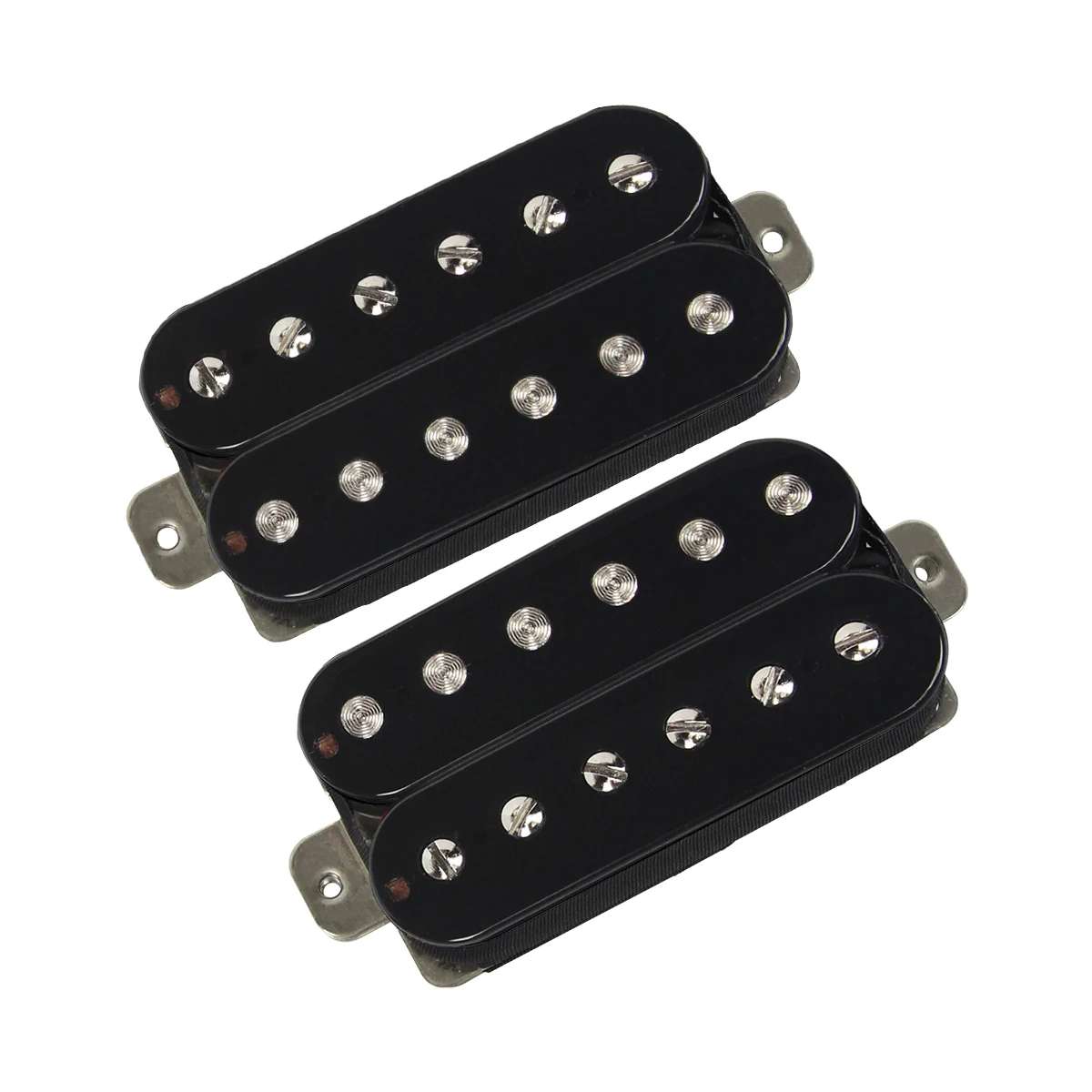 FLEOR 2pcs Alnico 5 Guitar Pickup Humbucker Pickup Double Coil Black for Electric Guitar