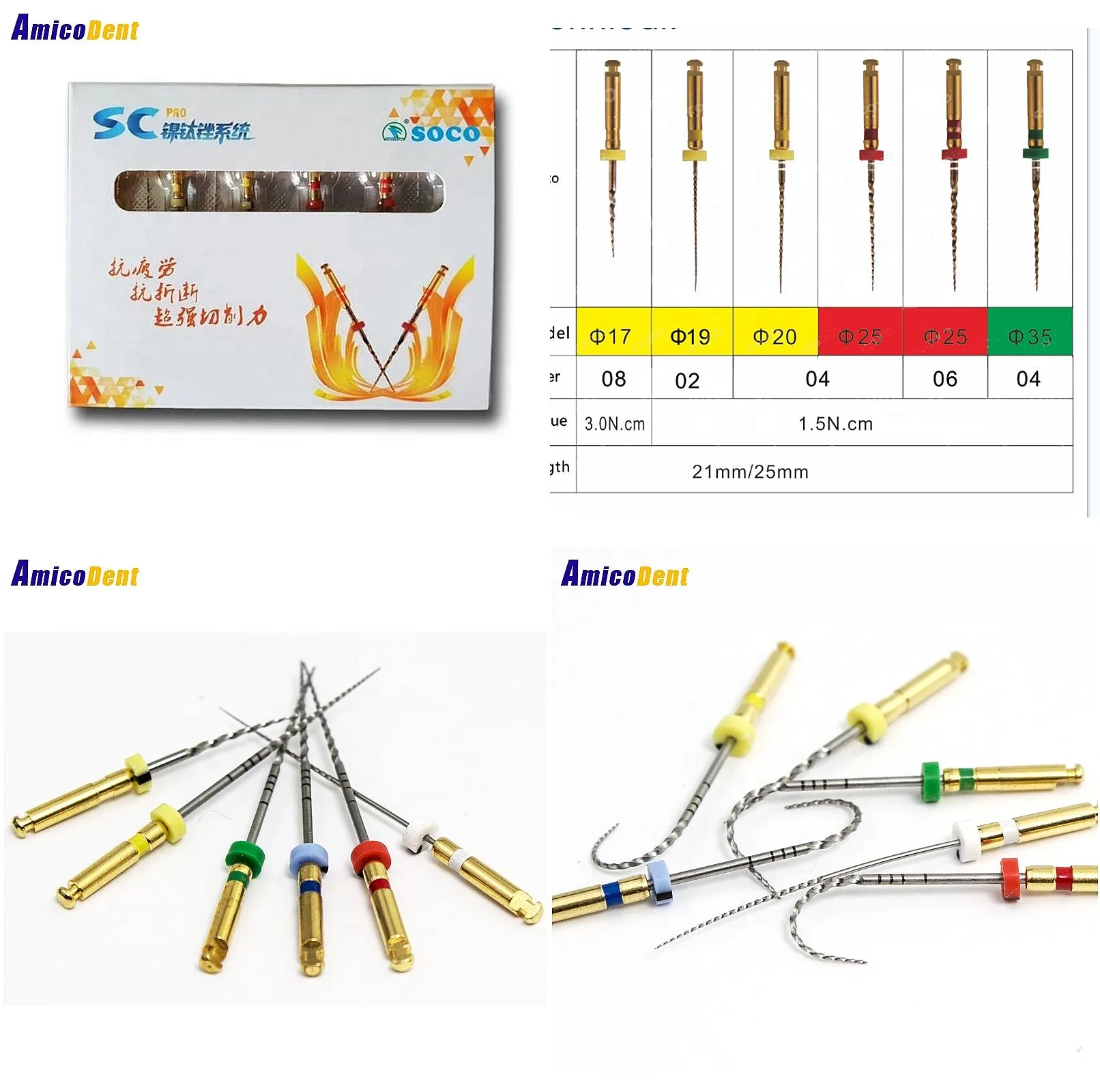 Dentals Root Canal Instruments Endodontic Movement Super File Niti Memory Path File Super Root