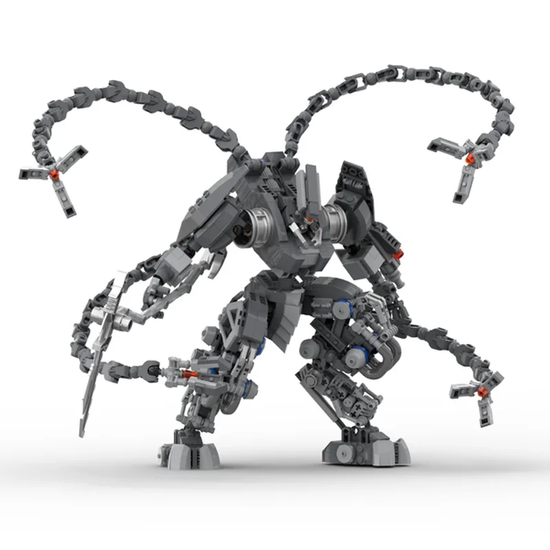 Modelo de película Popular, bloques de construcción MOC, Robot líder, tecnología Modular, regalos, vacaciones, montar, juguetes para niños, traje