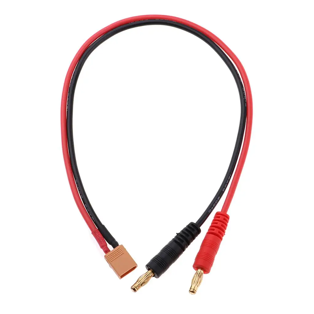 Cabo 4mm /banana para XT30 16AWG 35,5cm para bateria RC LiPO