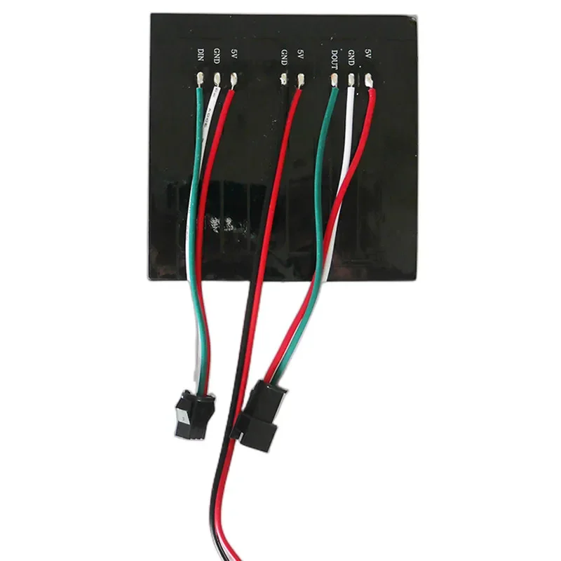 1PCS DC5V 8x8/16x16/32x8 WS2812B Flexible Module Ws2812 Ic Individually Addressable LED Heatsink Digital Pixels Panel Light