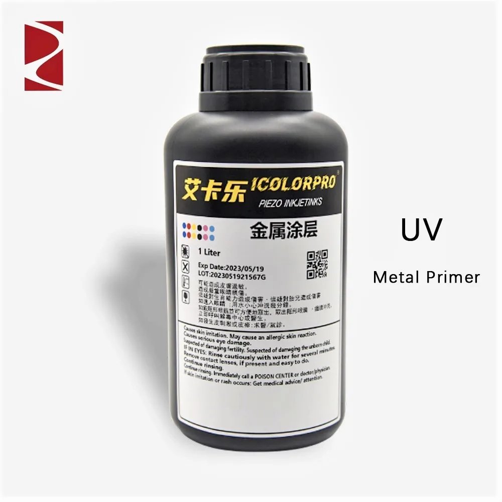 UV印刷用1000ml iColorProメタルプライマーコーティング |   ステンレス・アルミ・鉄用強力接着前処理液